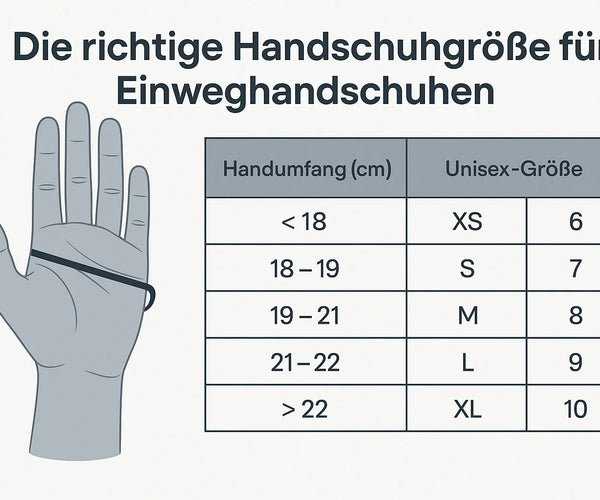 Handschuhgre richtig messen | Grentabelle fr Einweghandschuhe (2025  Guide)  SeniPax.de