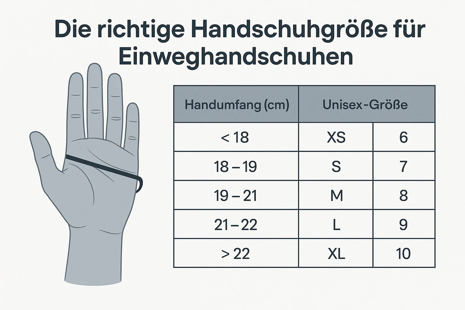 Die-richtige-Handschuhgröße-finden-Der-ultimative-Guide-für-perfekt-sitzende-Einweghandschuhe SeniPax.de