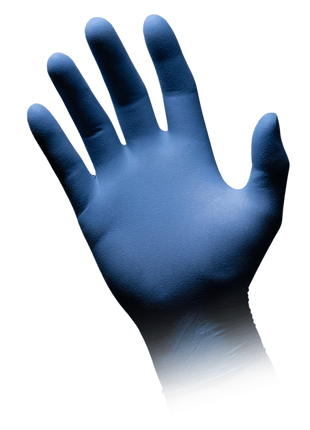 AMPri Med-Comfort blue Latex Einmalhandschuhe blau Gr. S–XL
