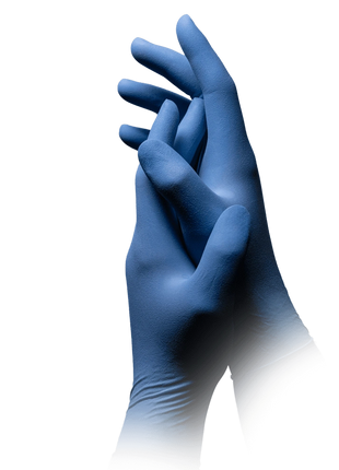 AMPri Med-Comfort blue Latex Einmalhandschuhe blau Gr. S–XL