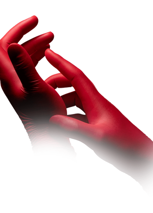 AMPri Style Hot Chili Med-Comfort Nitril Einmalhandschuhe rot Gr. XS–XL
