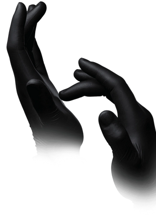 AMPri Style Black by Med-Comfort Nitril Einweghandschuhe schwarz Premium XS–XXL