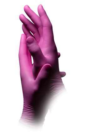 AMPri Style Grenadine Med-Comfort Nitril Einmalhandschuhe pink Gr. XS–XL