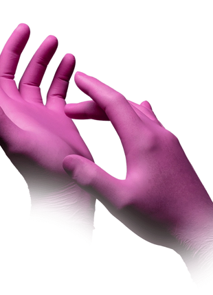 AMPri Style Grenadine Med-Comfort Nitril Einmalhandschuhe pink Gr. XS–XL