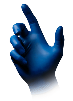 AMPri Style Blueberry Med-Comfort Nitril Einmalhandschuhe dunkelblau Gr. XS–XL