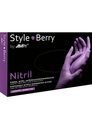 AMPri Style Berry Med-Comfort Nitril Einmalhandschuhe flieder Gr. XS–XL