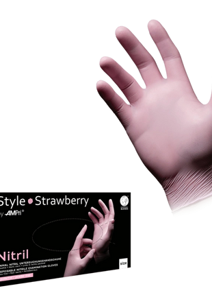 AMPri Style Strawberry Nitrilhandschuhe rosa günstig kaufen –