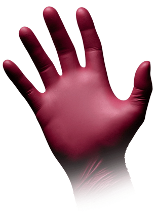 AMPri Style Grape Med-Comfort Nitril Einmalhandschuhe bordeaux Gr. XS–XL