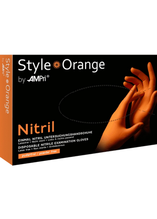 AMPri Style orange Med-Comfort Nitril Einmalhandschuhe orange Gr. XS–XL