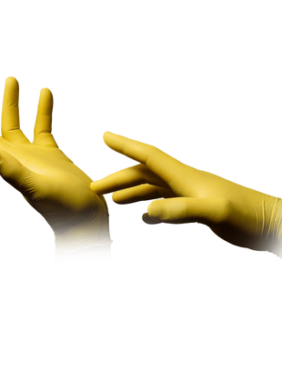 AMPri Style Lemon Med-Comfort Nitril Einmalhandschuhe gelb Gr. XS–XL