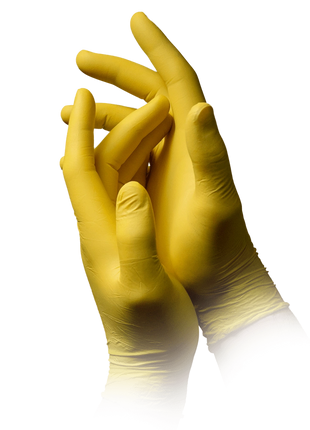 AMPri Style Lemon Med-Comfort Nitril Einmalhandschuhe gelb Gr. XS–XL