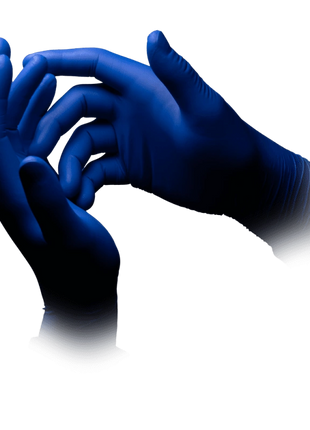 AMPri Med-Comfort blue 300 Nitril Einmalhandschuhe blau Gr. S–XL