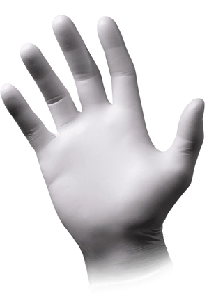 AMPri Eco-Plus Nitril Einmalhandschuhe weiß Gr. XS–XL