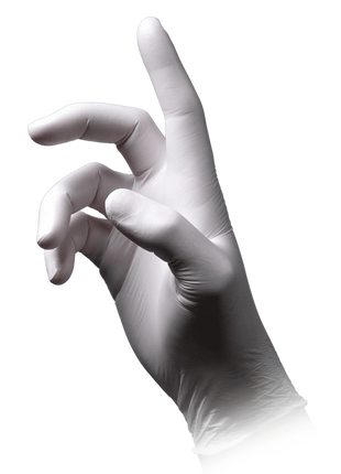 AMPri Eco-Plus Nitril Einmalhandschuhe weiß Gr. XS–XL