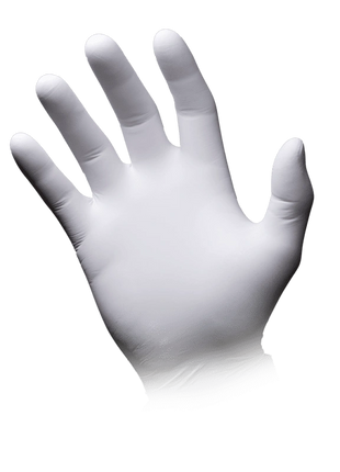 AMPri white Basic-Plus Nitril Einmalhandschuhe weiß 200 Stück Gr. S–L