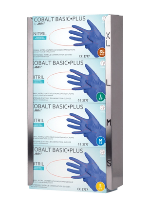 AMPri Handschuh-Dispenserhalter Edelstahl für 4 Boxen