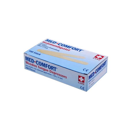 MED-COMFORT Holzmundspatel, 100 Stück, 150x17 mm, nicht steril, für externe Anwendung