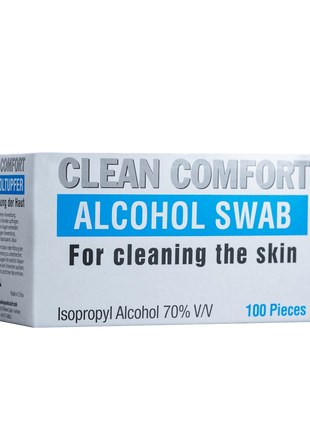 Clean-Comfort Alkoholtupfer 70% IPA 6,5x3 cm einzeln verpackt 20x100 Stück
