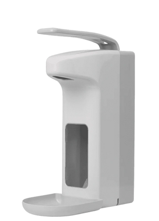 Wandspender 500 ml für Seife & Desinfektionsmittel weiß/grau