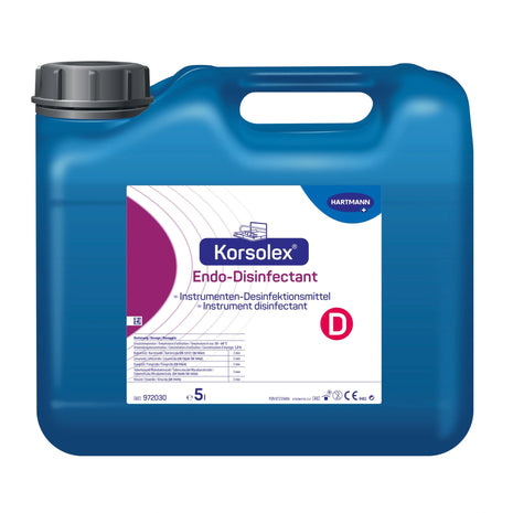 Korsolex Endo-Desinfektant 5L für Instrumente, medizinische Desinfektion, professionelle Pflege