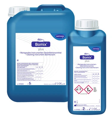 Bomix plus Reinigendes Instrumenten-Desinfektionsmittel in 5L und 2L Kanister für medizinische Pflege