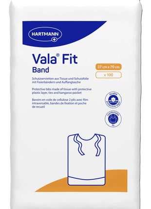Vala® Fit band Einmal-Schutzlätzchen Wäscheschutz 100 Stück