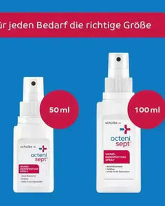 octenisept Wunddesinfektion Spray 50ml und 100ml, schnelles Desinfektionsmittel für Wunden