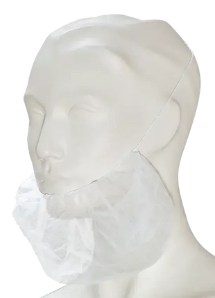 Bartschutz Einweg aus Vlies, hygienische Schutzbekleidung für Lebensmittelindustrie
