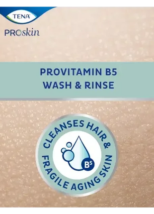 TENA ProSkin Provitamin B5 Wasch- und Spülprodukt für empfindliche reife Haut, Nahaufnahme