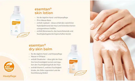 Informationen zum Produkt: Esemtan Skin Lotion - 500 ml (Artikelnummer: 11729684) - Bitte beachten Sie das beigefügte Informationsblatt für detaillierte Angaben über dieses Produkt
