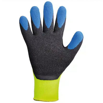 Forster Stronghand Handschuhe - Arbeitshandschuhe aus Latex für persönliche Schutzausrüstung (PSA). Modell Stronghand 0242, hergestellt aus Polyester in leuchtendem Neon-Gelb Produktbild