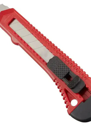 Rotes Cutter-Messer mit Abbrechklinge, ergonomischer Griff, Profi Hygiene Werkzeug