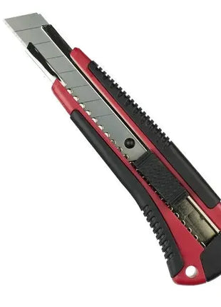 Schneidemesser mit Abbrechklinge, rot-schwarz, Präzisionswerkzeug für Hygiene und Verpackung