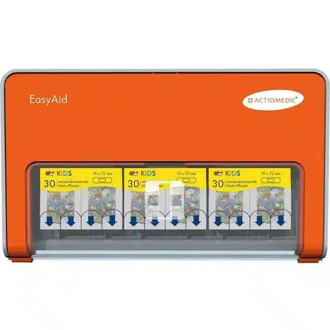 Produktbild des Actiomedic EasyAid Pflasterspenders Kids von Gramm Medical - Kinderfreundlicher Pflasterspender für eine einfache und effektive Wundversorgung