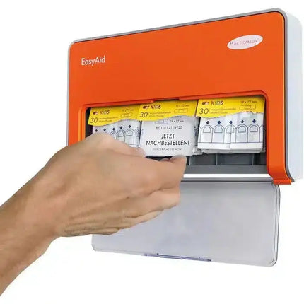 Bild des Actiomedic EasyAid Pflasterspenders Kids von Gramm Medical - Kinderfreundlicher Pflasterspender für eine einfache und effektive Wundversorgung