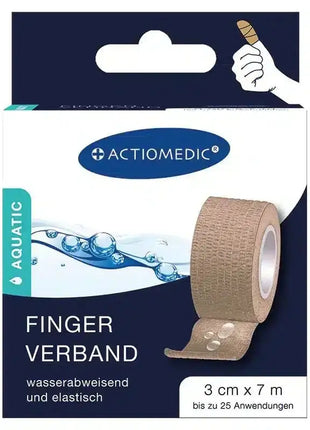 Produktbild Actiomedic Fingerverband in Hautfarben - Ein wasserabweisender und elastischer Verband, der eine zuverlässige und flexible Wundversorgung ermöglicht