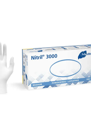 Blue Nitrilhandschuhe von Meditrade - Medizinische Einweghandschuhe in Blau, bekannt als Meditrade Nitril 3000