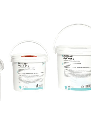 Produkt und Gruppenbild MaiMed MyClean S Spendersysteme