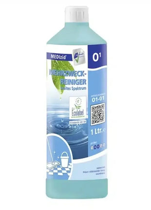 Mehrzweckreiniger Flasche 1 Liter, breites Spektrum, EU Ecolabel, professionelle Hygiene
