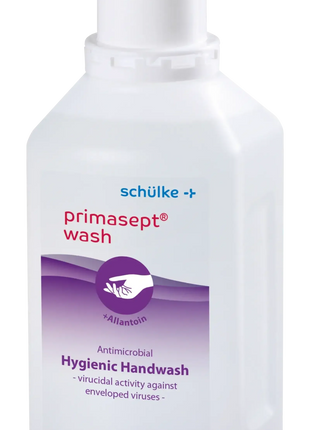 Primagefüllte Flasche schülke primaSept wash antiseptische Handwaschlösung, hygienisch, 500ml
