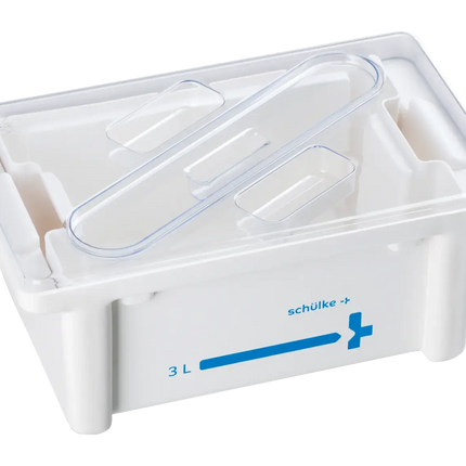 Schülke Instrumentenwanne 3 Liter - 1 Set, Deckelfarbe: Transparent