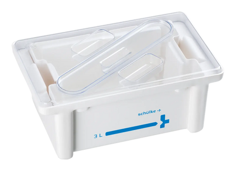 Schülke Instrumentenwanne 3 Liter - 1 Set, Deckelfarbe: Transparent