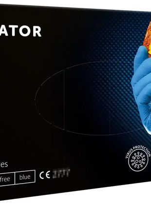 Blaue Nitrilhandschuhe für zuverlässigen Hygiene- und Virenschutz, diamanttexturiert, puderfrei