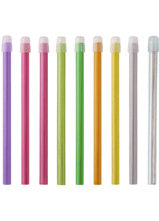 Medizinische Einmal-Trinkhalme bunt, hygienisch verpackt, verschiedene Farben, Pflegebedarf
