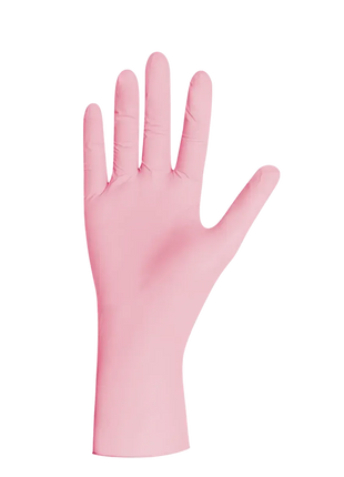 Rosa Einweghandschuh aus Nitril, medizinischer Schutzhandschuh, hygienisch