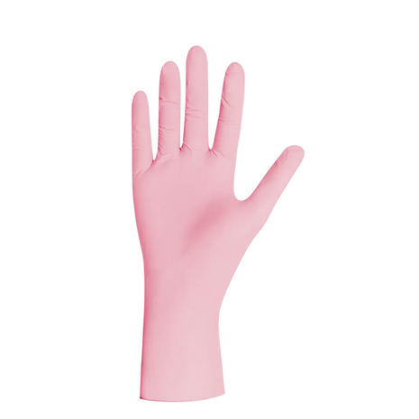 Rosa Einweghandschuh aus Nitril, medizinischer Schutzhandschuh, hygienisch