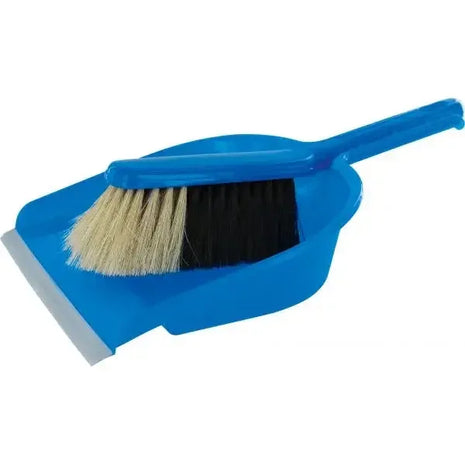 Handfeger und Kehrschaufel Set in Blau, Reinigungszubehör für Hygiene und Sauberkeit