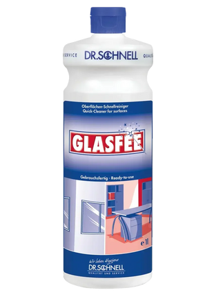 Flasche Dr. Schnell Glasfee Oberflächenreiniger für Glas und Fenster, 1 Liter, gebrauchsfertig