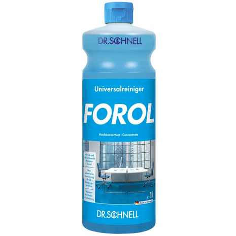 Dr. Schnell FOROL Universalreiniger, 1 Liter Flasche, Hochkonzentrat für professionelle Reinigung