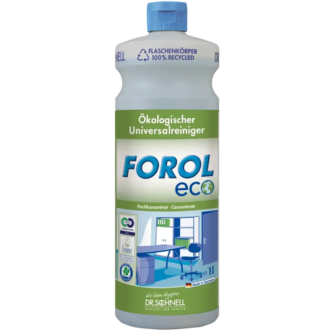 Forol eco ökologischer Universalreiniger 1L Flasche, Hochkonzentrat, umweltfreundlich, für Büroreinigung